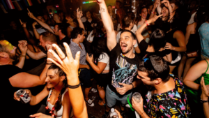 people partying on a dancefloor