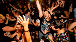 People dancing at a nightclub