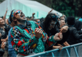 couple dancing at music festival
