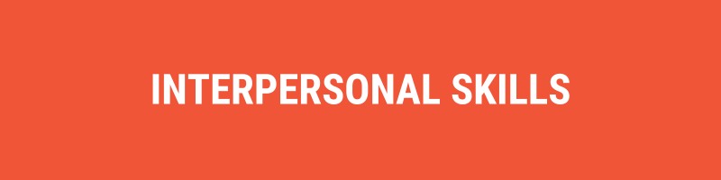 Category banner: interpersonal skills