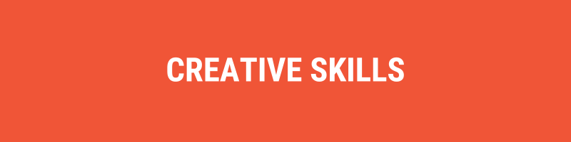 Category banner: creative skills