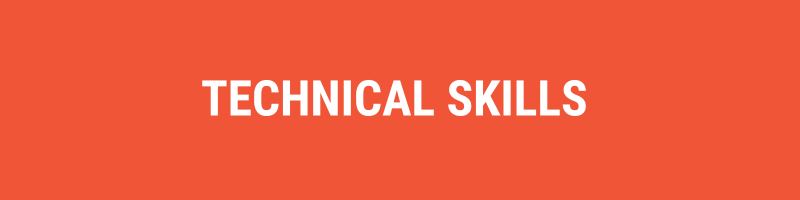 Category banner: technical skills