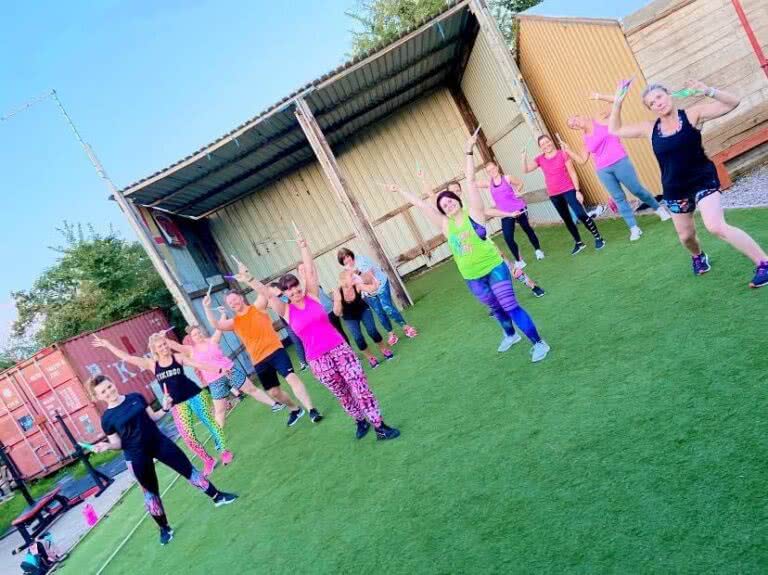 Clubbercise event outdoors