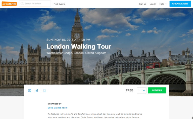 New Event Listings Page - Featured