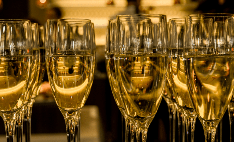 champagne glasses