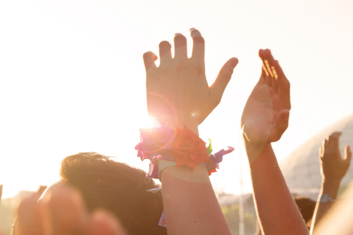 Festival hands