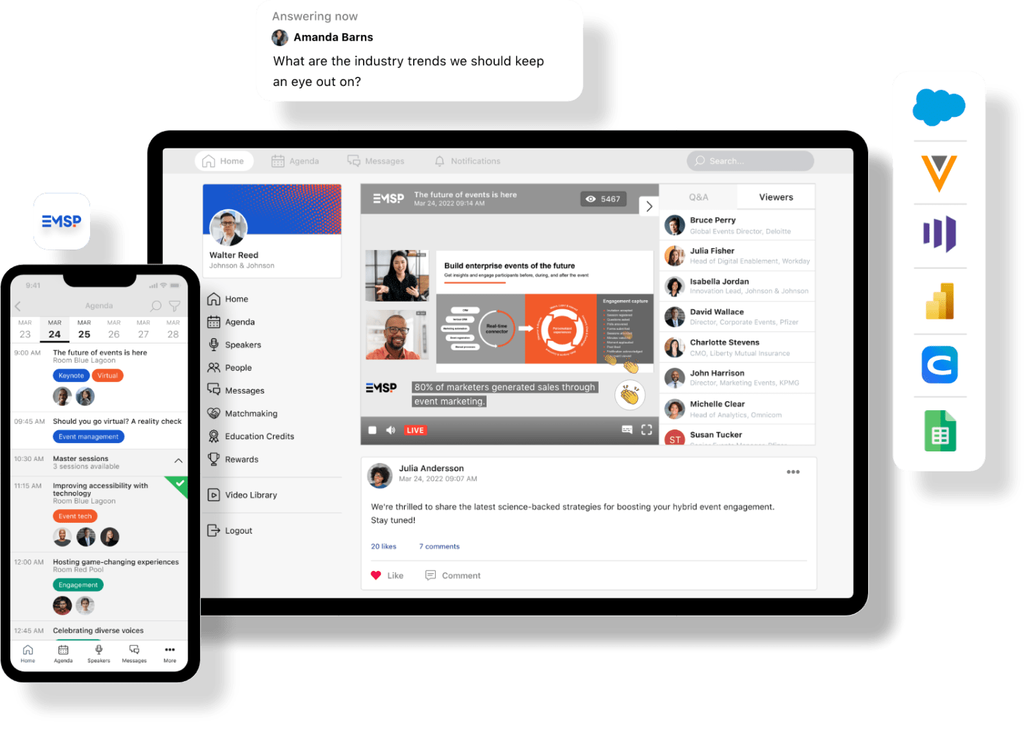 Mobile and tablet view of SpotMe platform