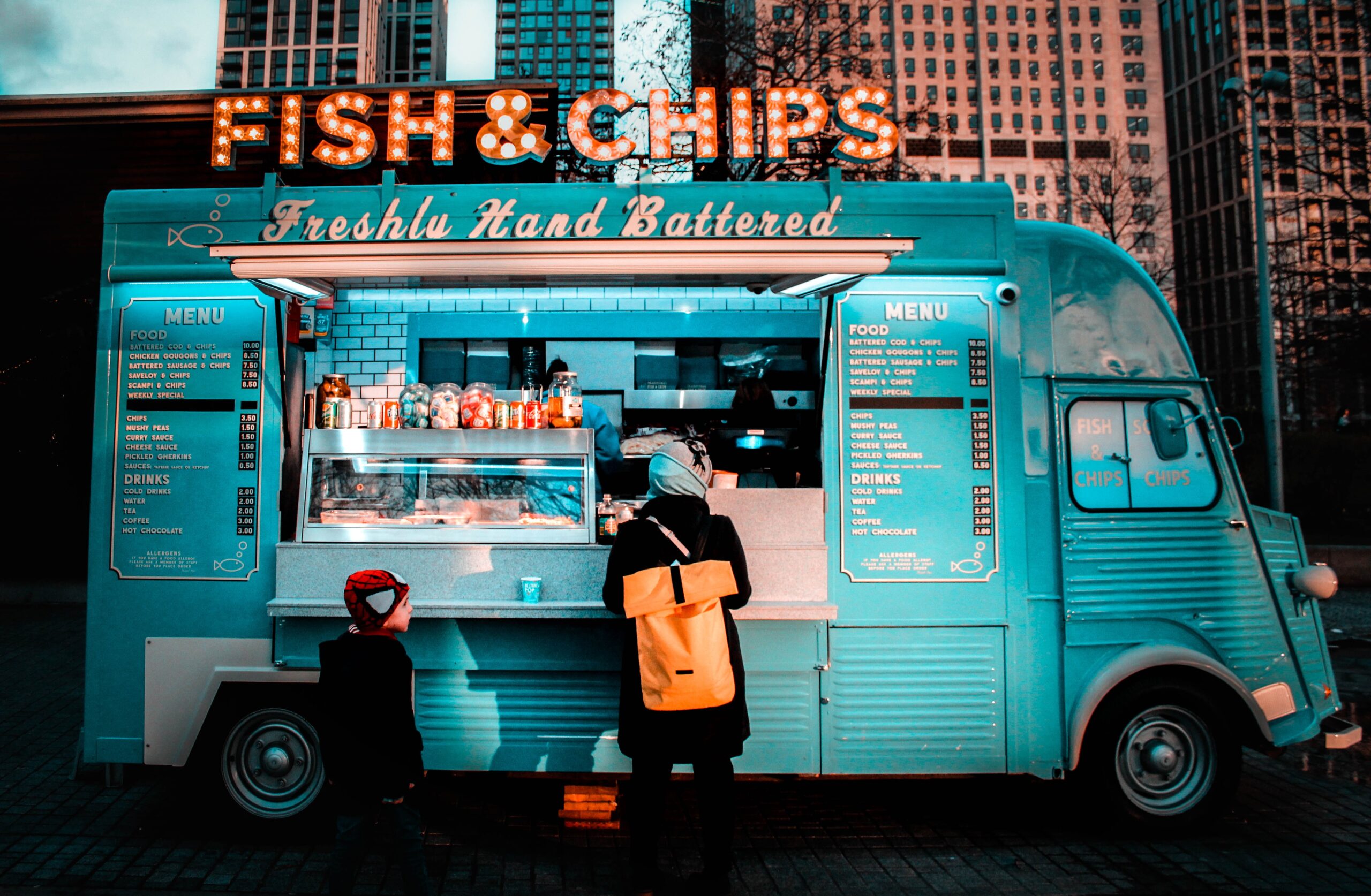 Fish and chips food van