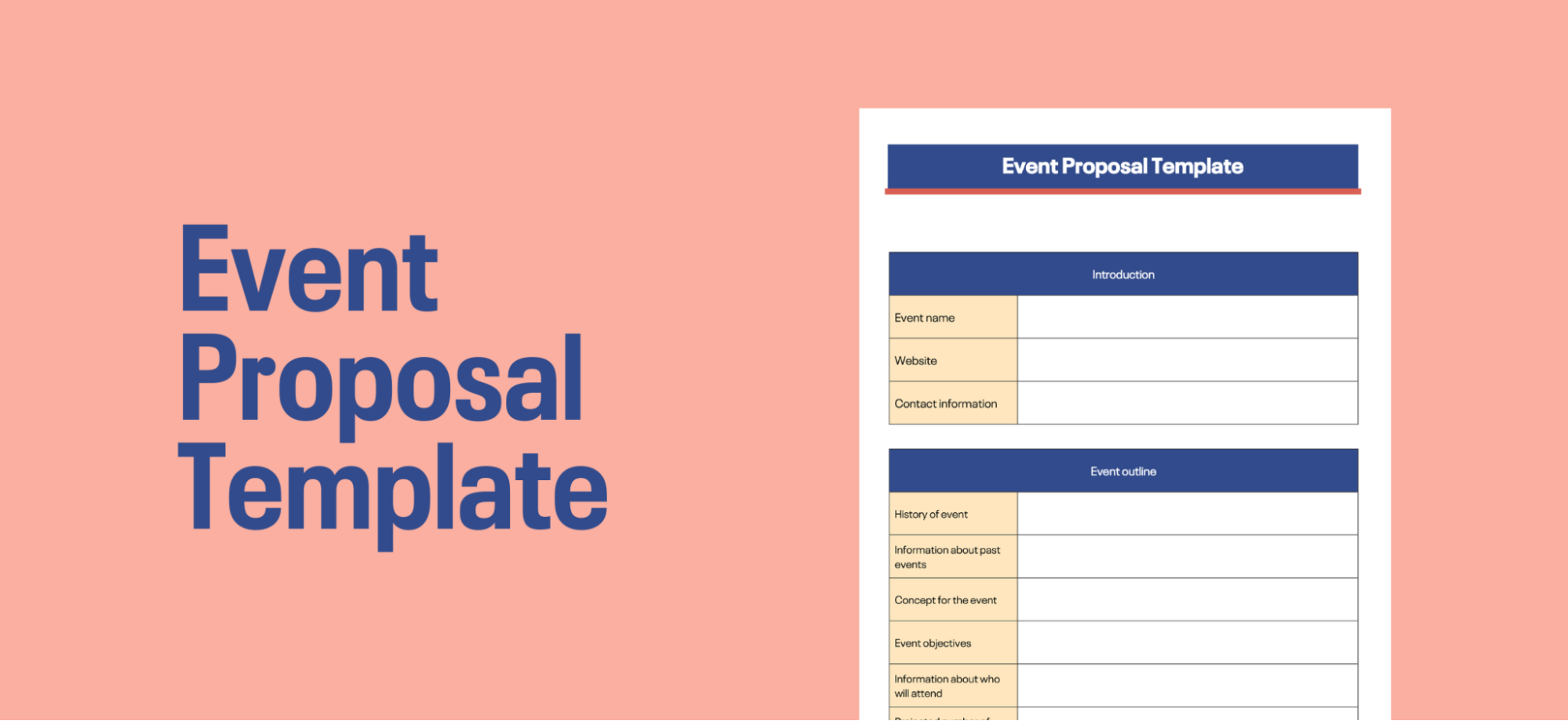 Download Event Proposal Template Jump Link Button for Event Proposal Template