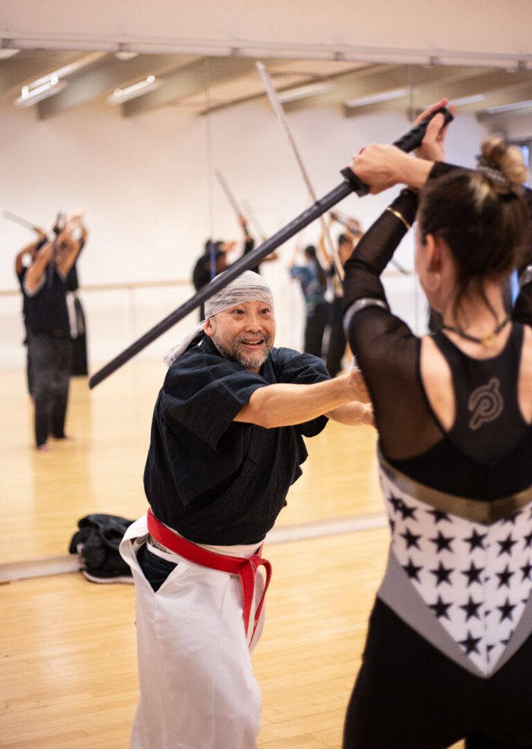 Jen at a Samurai Workshop