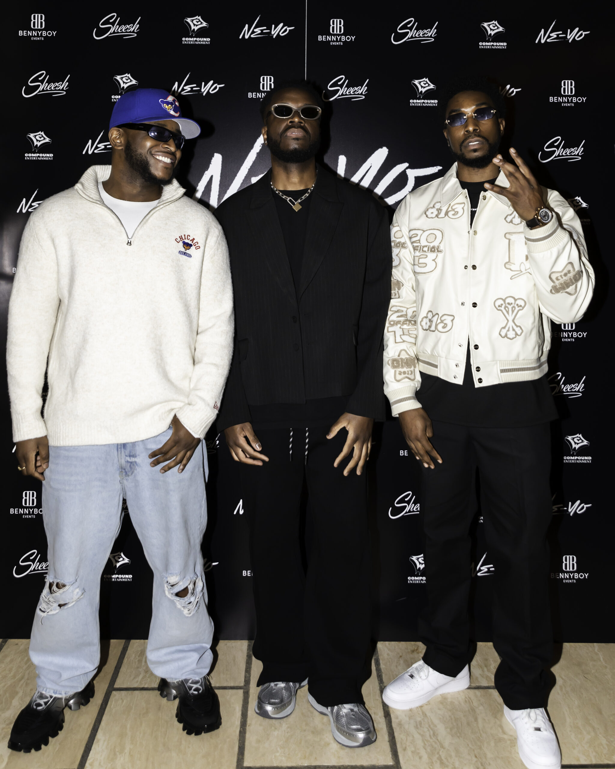 The BennyBoy Events team (L-R) Gaëtan Shamashang, Ben Shamashang, and Idris Odusanya 